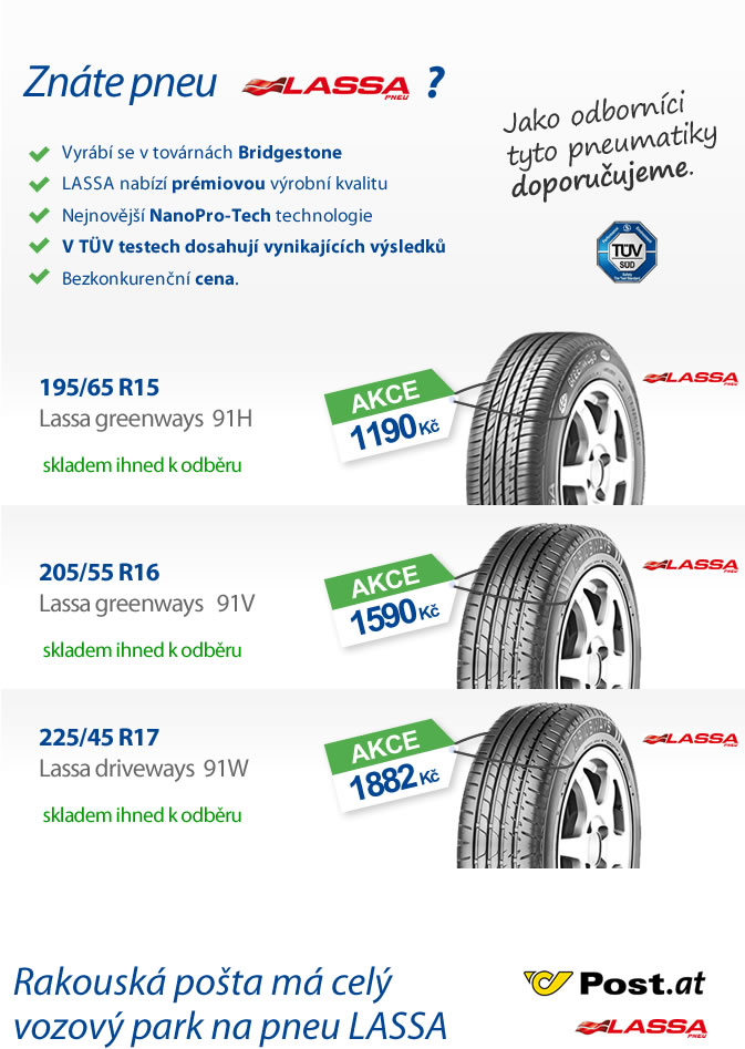 Letni pneumatiky PointS Lassy za akční ceny v Pneuservis A